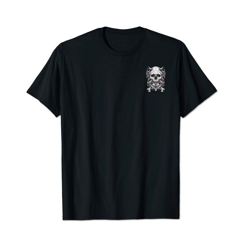 Skull Skeleton T2 5D2C 004 Men T Shirts Big and Tall Men Shirts Plus Size Short Sleeve Fashion Casual T Shirt Graphic Tee Shirts Tshirts