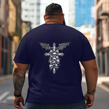 Skull Skeleton T2 5D2C 008 Men T Shirts Big and Tall Men Shirts Plus Size Short Sleeve Fashion Casual T Shirt Graphic Tee Shirts Tshirts