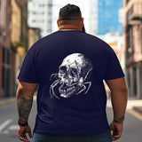 Skull Skeleton T2 5D2C 014 Men T Shirts Big and Tall Men Shirts Plus Size Short Sleeve Fashion Casual T Shirt Graphic Tee Shirts Tshirts