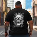 Skull Skeleton T2 5D2C 016 Men T Shirts Big and Tall Men Shirts Plus Size Short Sleeve Fashion Casual T Shirt Graphic Tee Shirts Tshirts