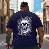 Skull Skeleton T2 5D2C 016 Men T Shirts Big and Tall Men Shirts Plus Size Short Sleeve Fashion Casual T Shirt Graphic Tee Shirts Tshirts