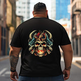 Skull Skeleton T2 5D2C 017 Men T Shirts Big and Tall Men Shirts Plus Size Short Sleeve Fashion Casual T Shirt Graphic Tee Shirts Tshirts