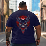 Skull Skeleton T2 5D2C 019 Men T Shirts Big and Tall Men Shirts Plus Size Short Sleeve Fashion Casual T Shirt Graphic Tee Shirts Tshirts