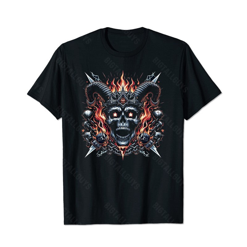 Skull Skeleton T0 5D2C 023 Men T Shirts Big and Tall Men Shirts Plus Size Short Sleeve Fashion Casual T Shirt Graphic Tee Shirts Tshirts