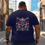 Skull Skeleton T2 5D2C 023 Men T Shirts Big and Tall Men Shirts Plus Size Short Sleeve Fashion Casual T Shirt Graphic Tee Shirts Tshirts