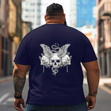 Skull Skeleton T2 5D2C 024 Men T Shirts Big and Tall Men Shirts Plus Size Short Sleeve Fashion Casual T Shirt Graphic Tee Shirts Tshirts