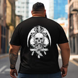 Skull Skeleton T2 5D2C 026 Men T Shirts Big and Tall Men Shirts Plus Size Short Sleeve Fashion Casual T Shirt Graphic Tee Shirts Tshirts