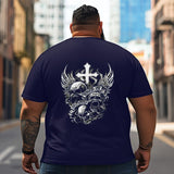 Skull Skeleton T2 5D2C 034 Men T Shirts Big and Tall Men Shirts Plus Size Short Sleeve Fashion Casual T Shirt Graphic Tee Shirts Tshirts