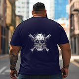 Skull Skeleton T2 5D2C 043 Men T Shirts Big and Tall Men Shirts Plus Size Short Sleeve Fashion Casual T Shirt Graphic Tee Shirts Tshirts