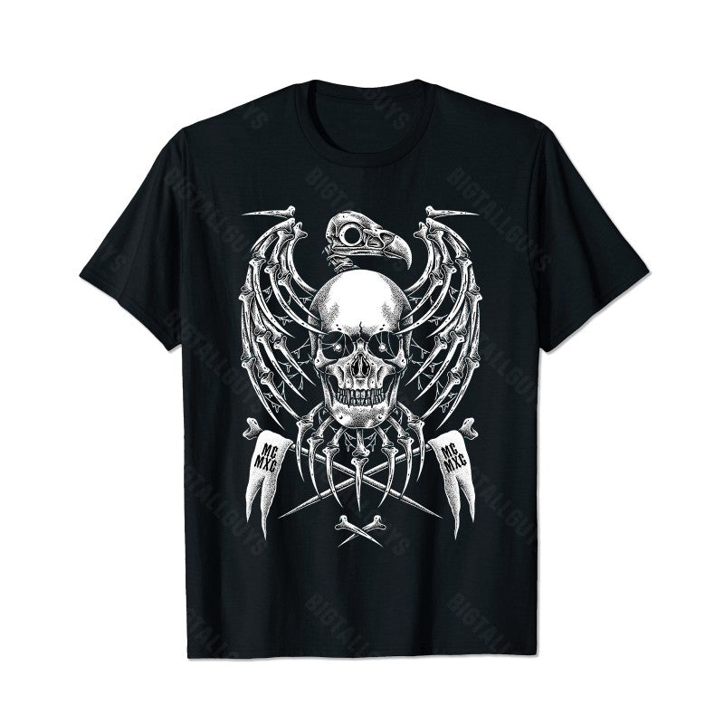 Skull Skeleton T0 5D2C 044 Men T Shirts Big and Tall Men Shirts Plus Size Short Sleeve Fashion Casual T Shirt Graphic Tee Shirts Tshirts