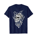 Skull Skeleton T0 5D2C 045 Men T Shirts Big and Tall Men Shirts Plus Size Short Sleeve Fashion Casual T Shirt Graphic Tee Shirts Tshirts