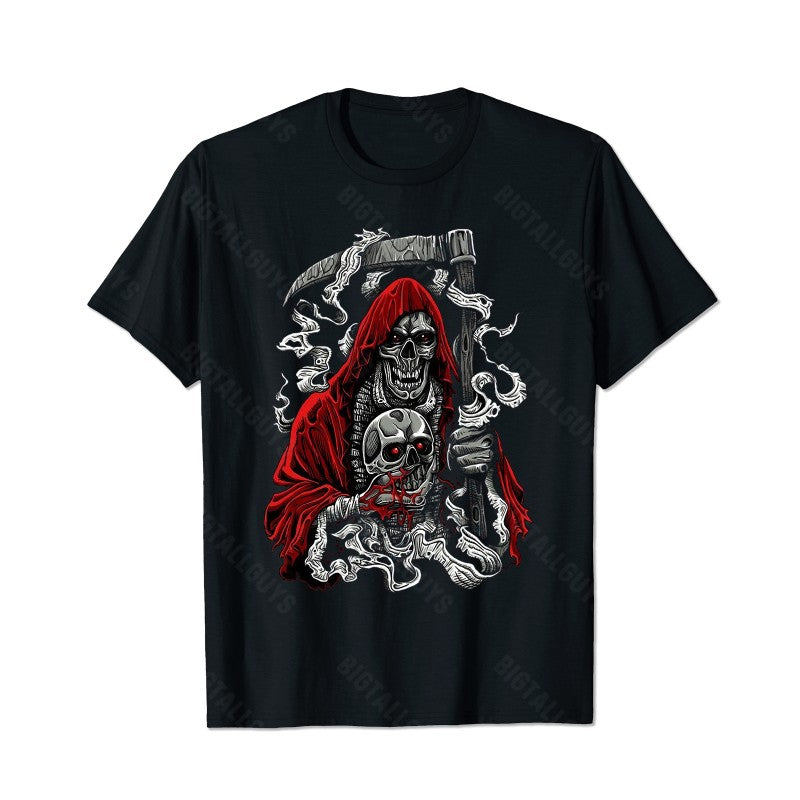 Skull Skeleton T0 5D2C 050 Men T Shirts Big and Tall Men Shirts Plus Size Short Sleeve Fashion Casual T Shirt Graphic Tee Shirts Tshirts