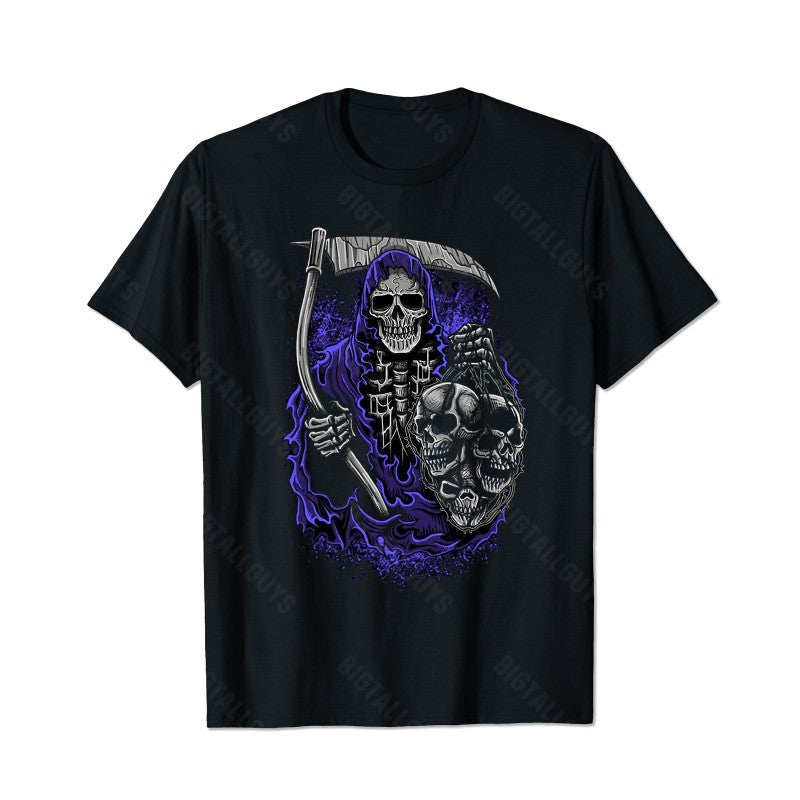 Skull Skeleton T0 5D2C 051 Men T Shirts Big and Tall Men Shirts Plus Size Short Sleeve Fashion Casual T Shirt Graphic Tee Shirts Tshirts