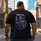 Skull Skeleton T2 5D2C 051 Men T Shirts Big and Tall Men Shirts Plus Size Short Sleeve Fashion Casual T Shirt Graphic Tee Shirts Tshirts