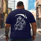 Skull Skeleton T2 5D2C 052 Men T Shirts Big and Tall Men Shirts Plus Size Short Sleeve Fashion Casual T Shirt Graphic Tee Shirts Tshirts