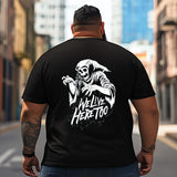 Skull Skeleton T2 5D2C 054 Men T Shirts Big and Tall Men Shirts Plus Size Short Sleeve Fashion Casual T Shirt Graphic Tee Shirts Tshirts