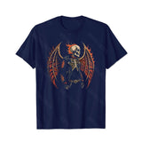 Skull Skeleton T0 5D2C 058 Men T Shirts Big and Tall Men Shirts Plus Size Short Sleeve Fashion Casual T Shirt Graphic Tee Shirts Tshirts