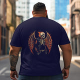 Skull Skeleton T2 5D2C 058 Men T Shirts Big and Tall Men Shirts Plus Size Short Sleeve Fashion Casual T Shirt Graphic Tee Shirts Tshirts