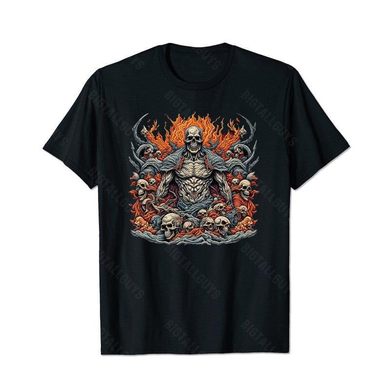 Skull Skeleton T0 5D2C 060 Men T Shirts Big and Tall Men Shirts Plus Size Short Sleeve Fashion Casual T Shirt Graphic Tee Shirts Tshirts