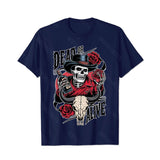 Skull Skeleton T0 5D2C 062 Men T Shirts Big and Tall Men Shirts Plus Size Short Sleeve Fashion Casual T Shirt Graphic Tee Shirts Tshirts