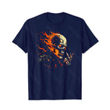 Skull Skeleton T0 5D2C 065 Men T Shirts Big and Tall Men Shirts Plus Size Short Sleeve Fashion Casual T Shirt Graphic Tee Shirts Tshirts