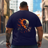 Skull Skeleton T2 5D2C 065 Men T Shirts Big and Tall Men Shirts Plus Size Short Sleeve Fashion Casual T Shirt Graphic Tee Shirts Tshirts