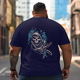 Skull Skeleton T2 5D2C 066 Men T Shirts Big and Tall Men Shirts Plus Size Short Sleeve Fashion Casual T Shirt Graphic Tee Shirts Tshirts