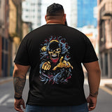 Skull Skeleton T2 5D2C 068 Men T Shirts Big and Tall Men Shirts Plus Size Short Sleeve Fashion Casual T Shirt Graphic Tee Shirts Tshirts