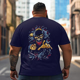 Skull Skeleton T2 5D2C 068 Men T Shirts Big and Tall Men Shirts Plus Size Short Sleeve Fashion Casual T Shirt Graphic Tee Shirts Tshirts