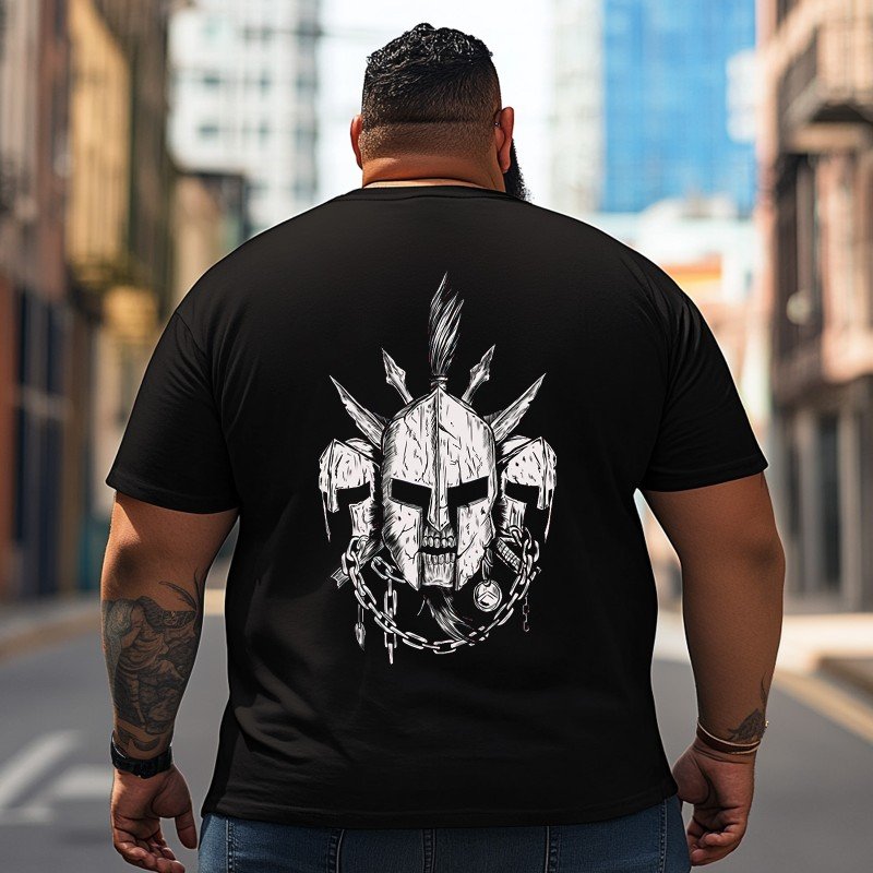 Skull Skeleton T2 5D2C 071 Men T Shirts Big and Tall Men Shirts Plus Size Short Sleeve Fashion Casual T Shirt Graphic Tee Shirts Tshirts