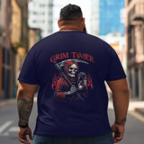 Skull Skeleton T2 5D2C 072 Men T Shirts Big and Tall Men Shirts Plus Size Short Sleeve Fashion Casual T Shirt Graphic Tee Shirts Tshirts