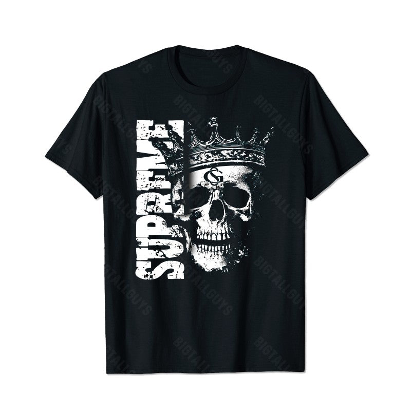 Skull Skeleton T0 5D2C 073 Men T Shirts Big and Tall Men Shirts Plus Size Short Sleeve Fashion Casual T Shirt Graphic Tee Shirts Tshirts