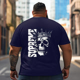 Skull Skeleton T2 5D2C 073 Men T Shirts Big and Tall Men Shirts Plus Size Short Sleeve Fashion Casual T Shirt Graphic Tee Shirts Tshirts