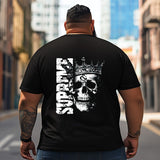 Skull Skeleton T2 5D2C 073 Men T Shirts Big and Tall Men Shirts Plus Size Short Sleeve Fashion Casual T Shirt Graphic Tee Shirts Tshirts