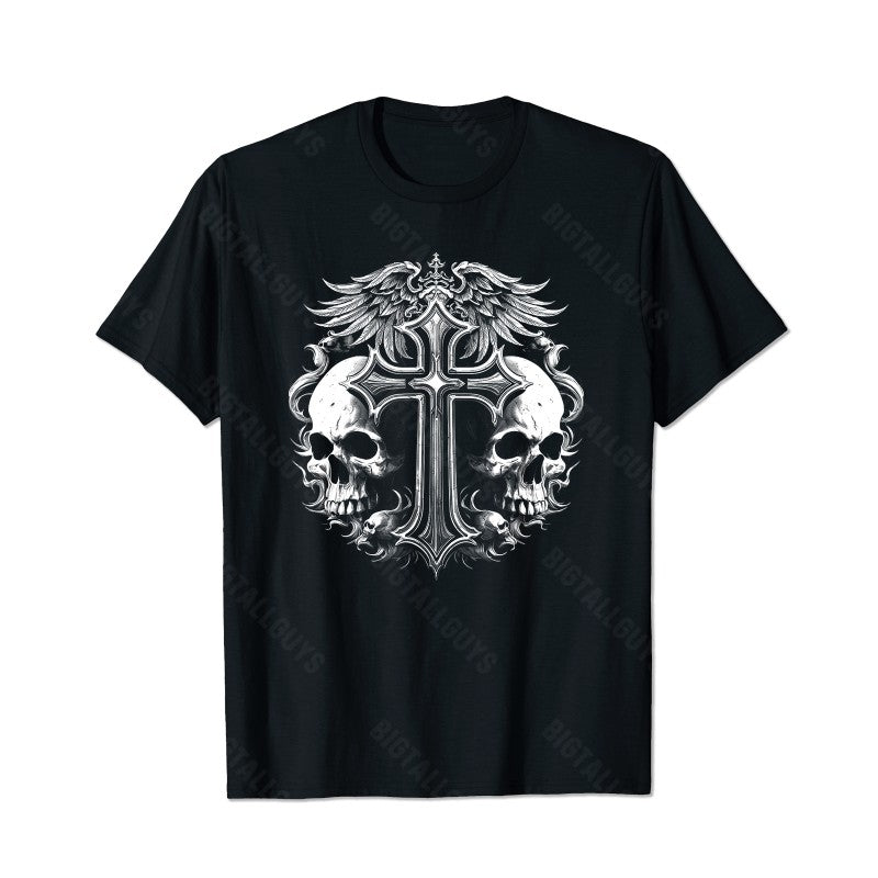 Skull Skeleton T0 5D2C 080 Men T Shirts Big and Tall Men Shirts Plus Size Short Sleeve Fashion Casual T Shirt Graphic Tee Shirts Tshirts