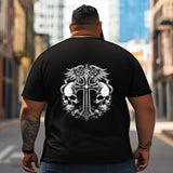 Skull Skeleton T2 5D2C 080 Men T Shirts Big and Tall Men Shirts Plus Size Short Sleeve Fashion Casual T Shirt Graphic Tee Shirts Tshirts