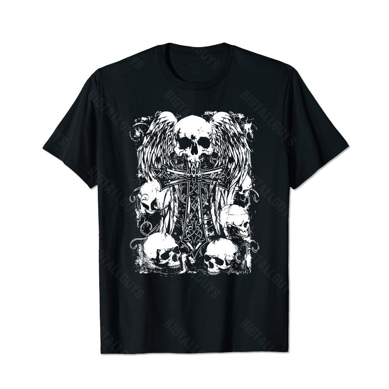 Skull Skeleton T0 5D2C 081 Men T Shirts Big and Tall Men Shirts Plus Size Short Sleeve Fashion Casual T Shirt Graphic Tee Shirts Tshirts