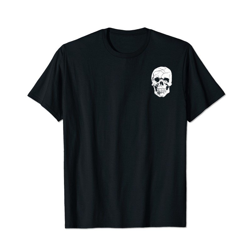 Skull Skeleton T2 5D2C 082 Men T Shirts Big and Tall Men Shirts Plus Size Short Sleeve Fashion Casual T Shirt Graphic Tee Shirts Tshirts