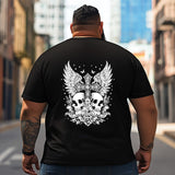 Skull Skeleton T2 5D2C 083 Men T Shirts Big and Tall Men Shirts Plus Size Short Sleeve Fashion Casual T Shirt Graphic Tee Shirts Tshirts