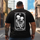 Skull Skeleton T2 5D2C 087 Men T Shirts Big and Tall Men Shirts Plus Size Short Sleeve Fashion Casual T Shirt Graphic Tee Shirts Tshirts