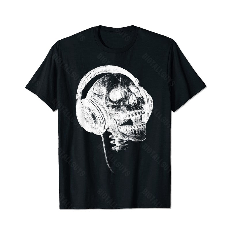 Skull Skeleton T0 5D2C 089 Men T Shirts Big and Tall Men Shirts Plus Size Short Sleeve Fashion Casual T Shirt Graphic Tee Shirts Tshirts