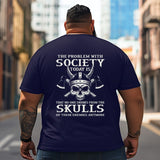 Skull Skeleton T2 5D2C 090 Men T Shirts Big and Tall Men Shirts Plus Size Short Sleeve Fashion Casual T Shirt Graphic Tee Shirts Tshirts