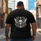 Skull Skeleton T2 5D2C 091 Men T Shirts Big and Tall Men Shirts Plus Size Short Sleeve Fashion Casual T Shirt Graphic Tee Shirts Tshirts