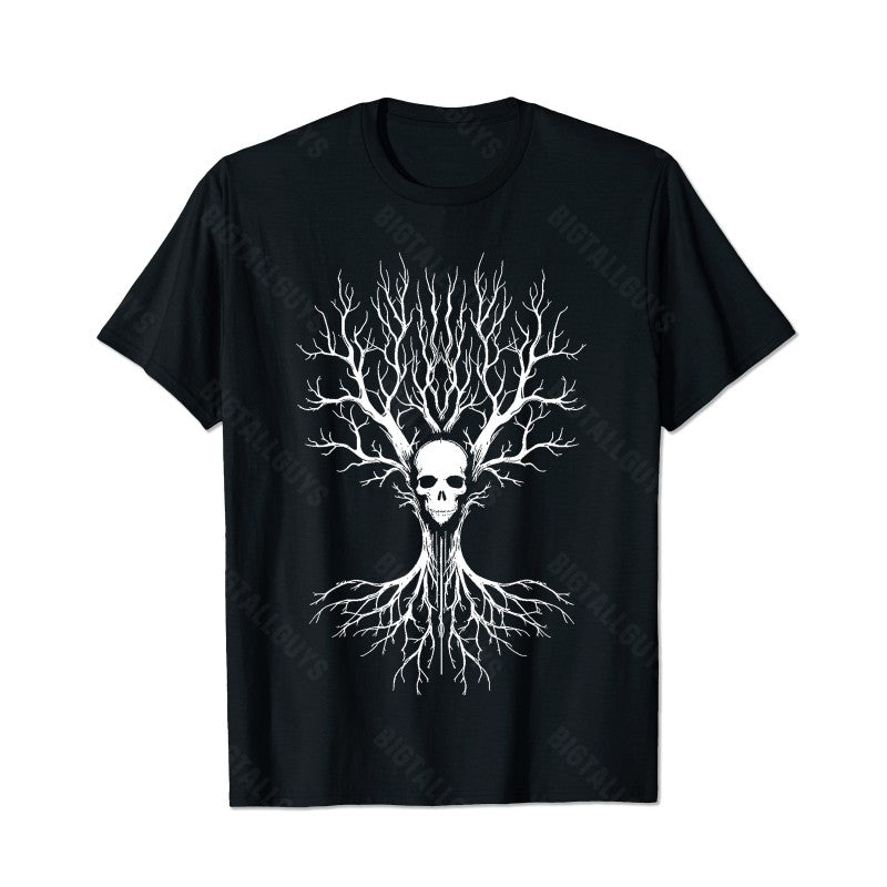 Skull Skeleton T0 5D2C 095 Men T Shirts Big and Tall Men Shirts Plus Size Short Sleeve Fashion Casual T Shirt Graphic Tee Shirts Tshirts