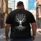 Skull Skeleton T2 5D2C 095 Men T Shirts Big and Tall Men Shirts Plus Size Short Sleeve Fashion Casual T Shirt Graphic Tee Shirts Tshirts