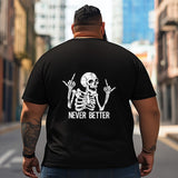 Skull Skeleton T2 5D2C 101 Men T Shirts Big and Tall Men Shirts Plus Size Short Sleeve Fashion Casual T Shirt Graphic Tee Shirts Tshirts