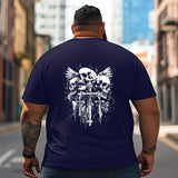 Skull Skeleton T2 5D2C 103 Men T Shirts Big and Tall Men Shirts Plus Size Short Sleeve Fashion Casual T Shirt Graphic Tee Shirts Tshirts