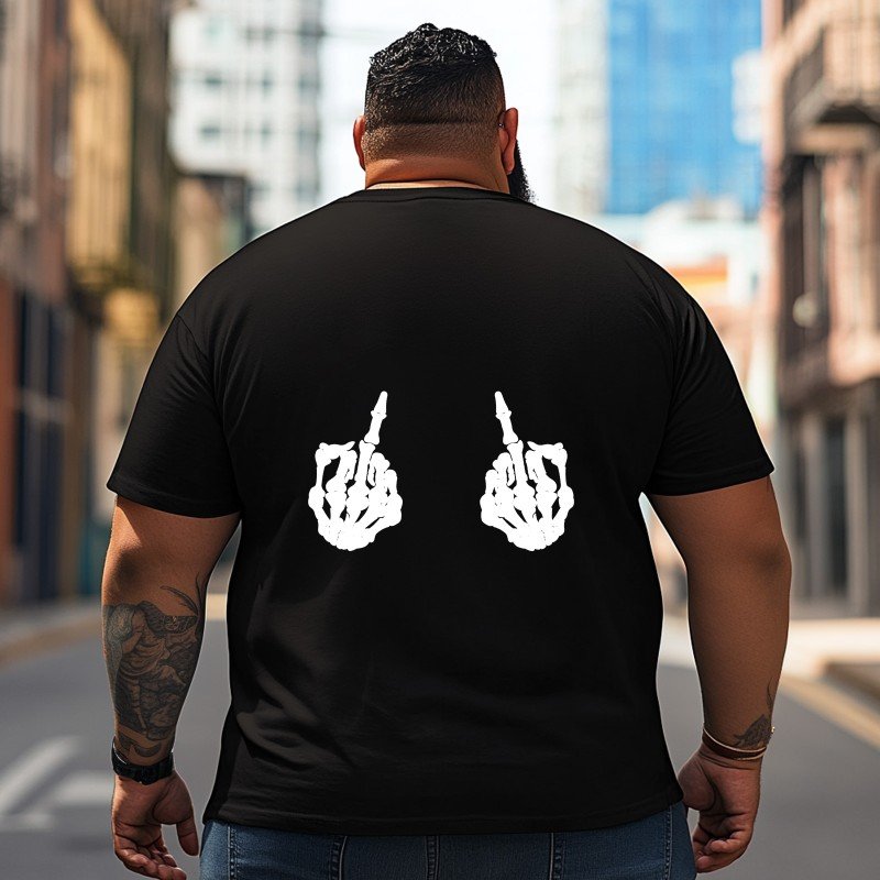 Skull Skeleton T2 5D2C 106 Men T Shirts Big and Tall Men Shirts Plus Size Short Sleeve Fashion Casual T Shirt Graphic Tee Shirts Tshirts