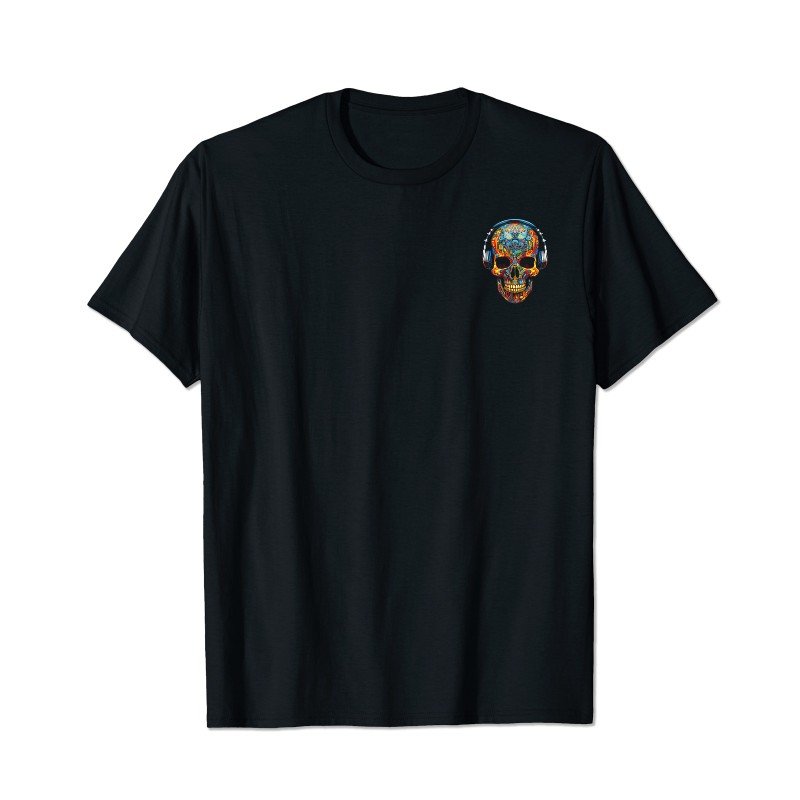 Skull Skeleton T2 5D2C 107 Men T Shirts Big and Tall Men Shirts Plus Size Short Sleeve Fashion Casual T Shirt Graphic Tee Shirts Tshirts