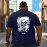 Skull Skeleton T2 5D2C 108 Men T Shirts Big and Tall Men Shirts Plus Size Short Sleeve Fashion Casual T Shirt Graphic Tee Shirts Tshirts